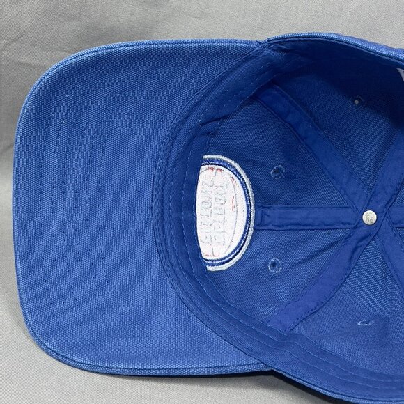 Detroit Pistons NBA Strap Back Cap Hat Blue Basketball Athletic Logo Dad Mens - Picture 9 of 12